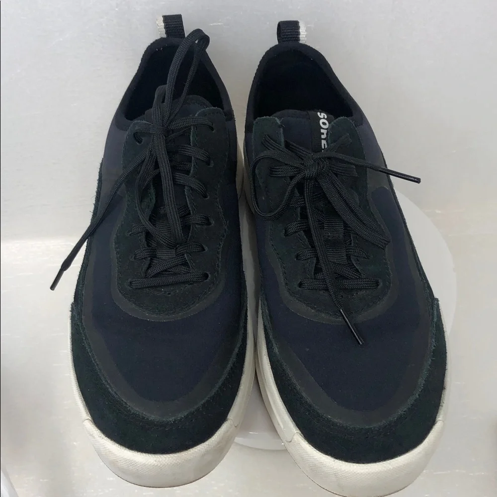 Sorel Ona 503 Sneakers Everyday Waterproof Low Top Black and Chalk Size 9 - Picture 6 of 13